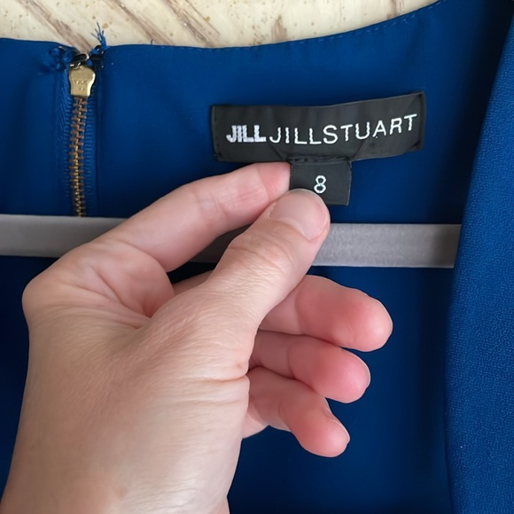 Jill Jill Stuart Blue Sleeveless Sheath Midi Dress with Thigh Slit - Picture 2 of 10